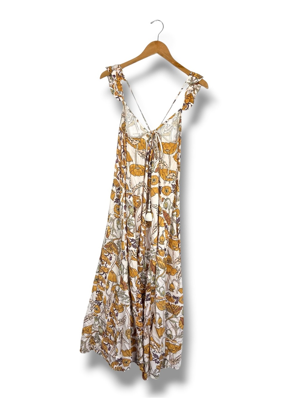 Maaji Magdeline Floral Midi Sundress Tie Back Viscose S Made In Colombia Beach - Picture 8 of 12